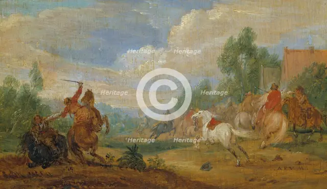 Cavalry Skirmish, 17th century. Creator: Adam Frans van der Meulen.