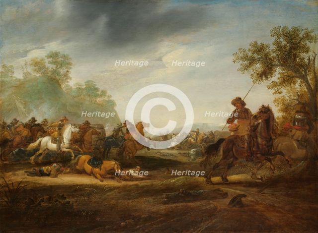 Cavalry Skirmish, 1625-1660. Creator: Abraham van der Hoef.