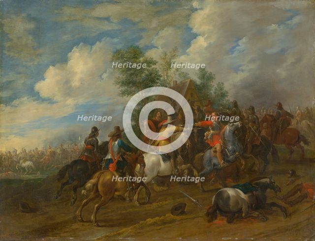 Cavalry skirmish, 1654. Creator: Pieter Meulener.