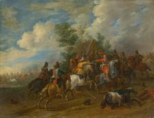 Cavalry skirmish, 1654. Creator: Pieter Meulener