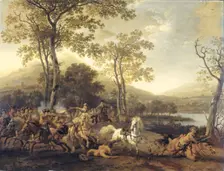 Cavalry Skirmish, 1660-1722. Creator: Abraham Pietersz van Kalraet