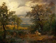 Cavalry Skirmish, 1840-1860. Creator: Unknown