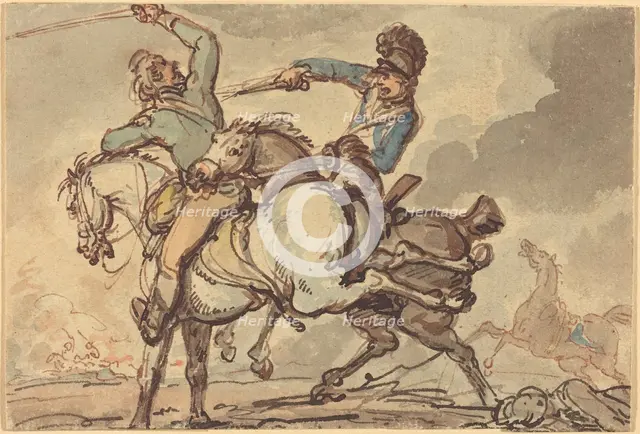 Cavalry Skirmish. Creator: Thomas Rowlandson.