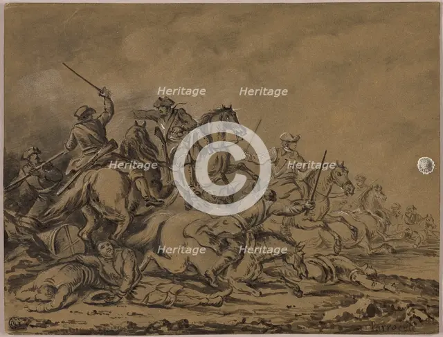 Cavalry Skirmish, n.d. Creator: Unknown.
