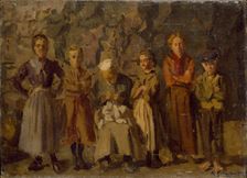 Cave Dwellers, Dieppe, 1907. Artist: Harold Gilman