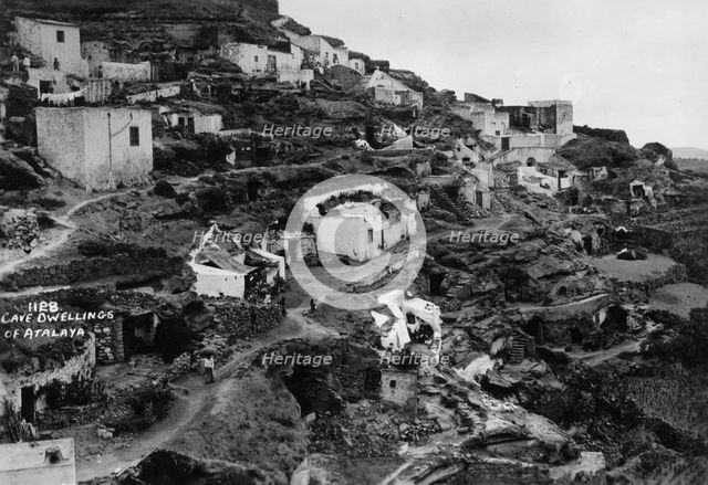 Cave dwellings of Atalaya, Gran Canaria, Canary Islands, Spain, 20th century. Artist: Unknown