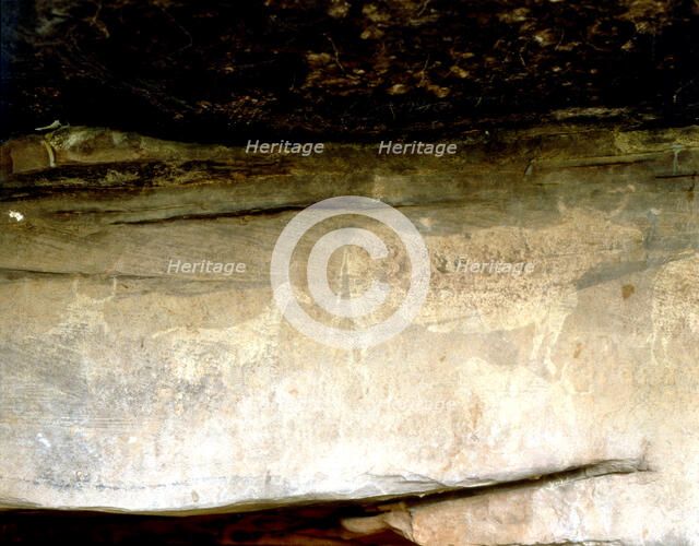 Cave paintings in the Abrigo del Navazo.