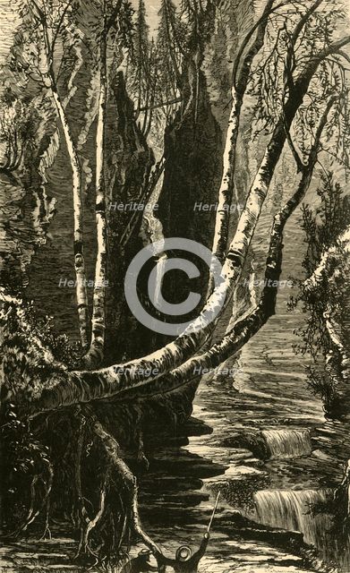 'Cavern Cascade, below Mountain House', 1872. Creator: J. G. Smithwick.