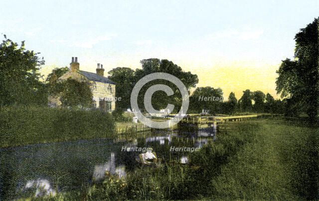 Caversham Lock, Berkshire, 20th Century. Artist: Unknown