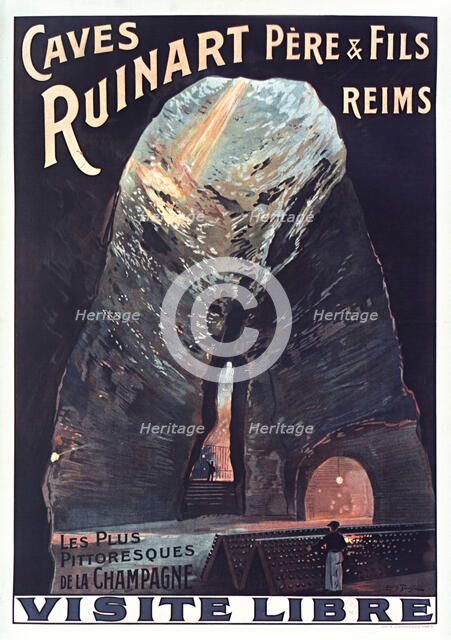 Caves Ruinart, 1914. Creator: Tauzin, Louis (1842-1915).