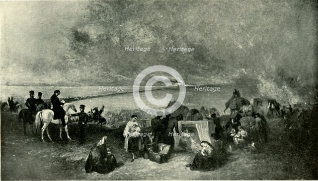 'Cawnpore - The Passage of the Ganges with the Refugees from Lucknow...November 1857', (1901). Creator: Unknown.