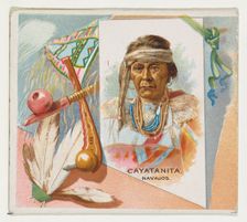 Cayatanita, Navajos, from the American Indian Chiefs series (N36) for Allen & Ginter Cigar..., 1888. Creator: Allen & Ginter