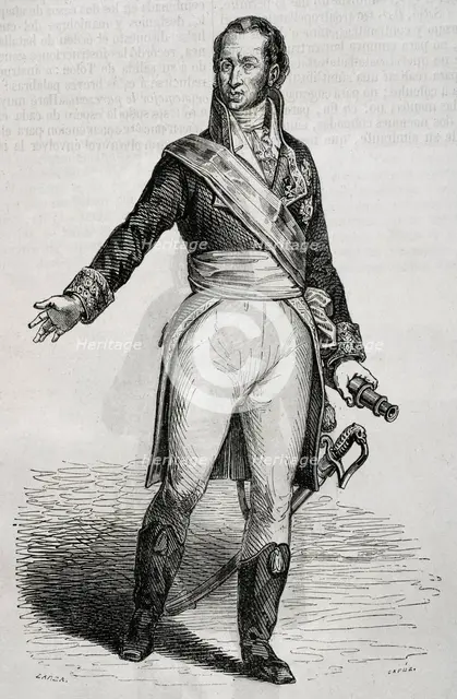 Cayetano Valdés y Flórez, (1767-1835), Spanish military and sailor, 1853.  Creators: Eusebio Zarza, Tomás Carlos Capuz.