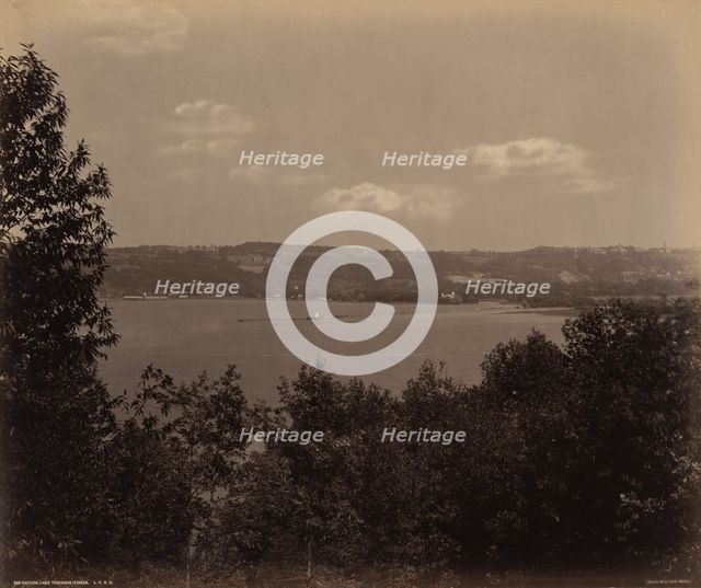 Cayuga Lake Toward Ithaca, c. 1895. Creator: William H Rau.