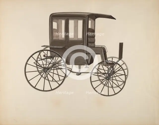 Cab or Cabriole, c. 1936. Creator: Fred Weiss.