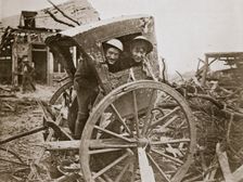 Cab, sir! Found in a captured village France, World War I, 1916. Creator: Unknown