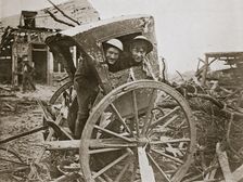 Cab, sir! Found in a captured village France, World War I, 1916