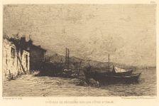 Cabanes de pecheurs sur les cotes d'Italie. Creator: Adolphe Appian