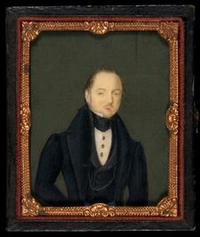 Caballero desconocido con bigote, 19th century. Creator: Unknown