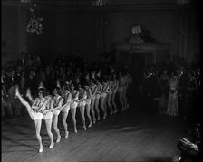 Cabaret Dancers dancing in a Line, 1930s. Creator: British Pathe Ltd