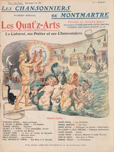 Cabaret des Quat'z'Arts, 1906. Creator: Willette, Adolphe (1857-1926)