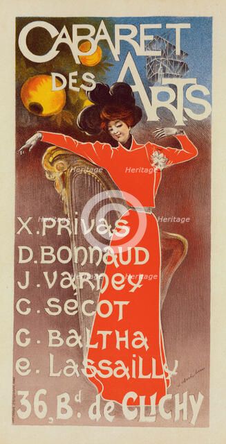 Cabaret of the Arts, c.1895. Creator: Lucas, E. Charles (active 1883-1903).