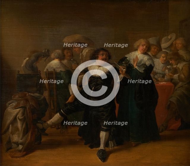 Cabaret scene, between 1630 and 1640. Creator: Anthonie Palamedesz.