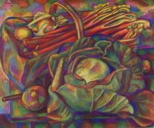 Cabbage and Rhubarb (Savoy Green) 1929 (1930). Artist: Mark Gertler