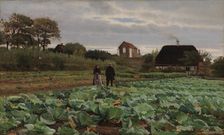 Cabbage patch, 1870-1917. Creator: Hans Smidth