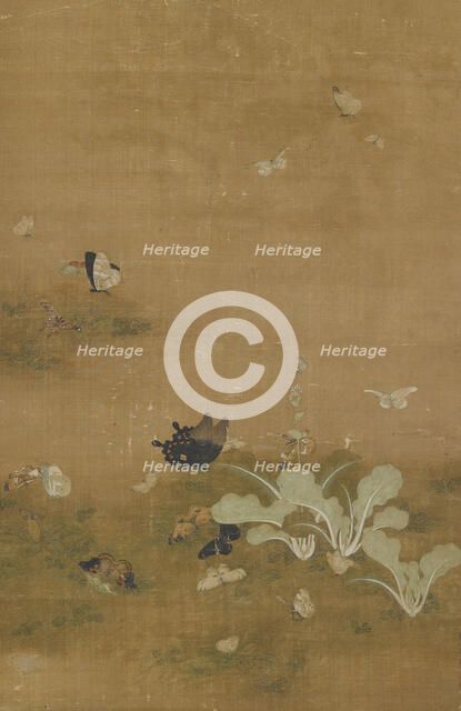 Cabbages and Butterflies, 15th-16th century. Creator: Nianyi.