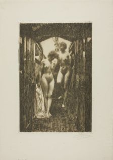 Cabin, 1917. Creator: Anders Leonard Zorn