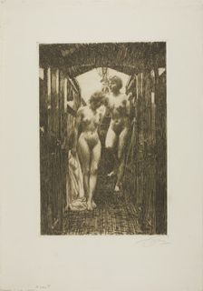Cabin, 1917. Creator: Anders Leonard Zorn