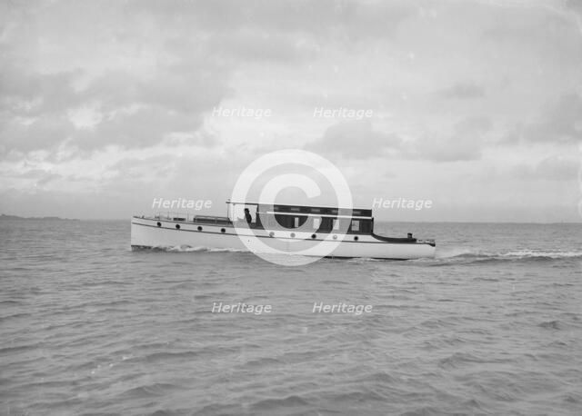 Cabin cruiser D.G.S.P., 1913. Creator: Kirk & Sons of Cowes.