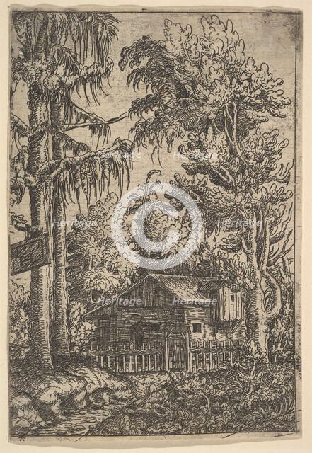 Cabin Among Trees, 1551. Creator: Hans Sebald Lautensack.