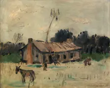 Cabin in Alabama, ca. 1915-1925. Creator: Anne Goldthwaite