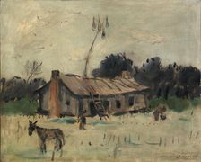 Cabin in Alabama, ca. 1915-1925. Creator: Anne Goldthwaite