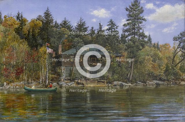Cabin in Algonquin Park, 1910. Creator: Max Brodel.