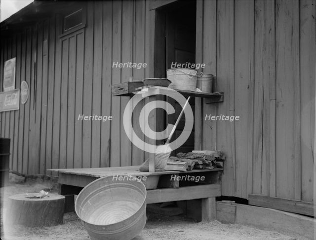 Cabin in Hancock County, Mississippi, 1937. Creator: Dorothea Lange.