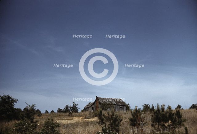 Cabin in southern U.S., ca. 1940. Creator: Marion Post Wolcott.