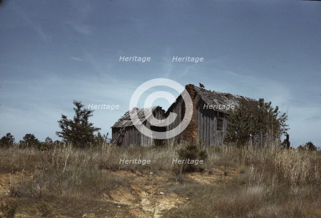 Cabin in Southern U.S., ca. 1940. Creator: Marion Post Wolcott.