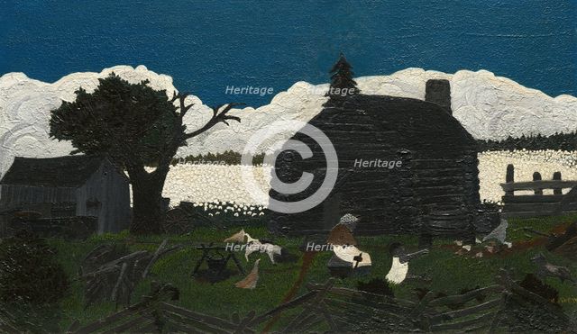 Cabin in the Cotton, c. 1931-1937. Creator: Horace Pippin.
