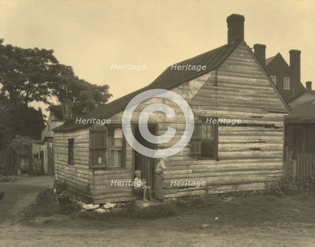 Cabin on alley by Fall Run, Scott's Hill, Falmouth, between 1925 and 1929. Creator: Frances Benjamin Johnston.