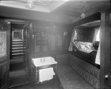 Cabin on the steam yacht Venetia 1920. Creator: Kirk & Sons of Cowes