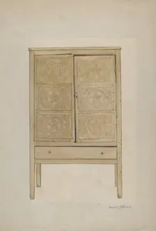 Cabinet, 1935/1942. Creator: Elmer R. Kottcamp