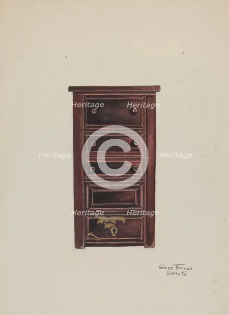 Cabinet, 1935/1942. Creator: Grace Thomas.