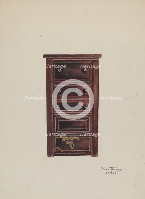 Cabinet, 1935/1942. Creator: Grace Thomas.