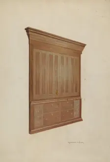 Cabinet, 1935/1942. Creator: Raymond E. Noble