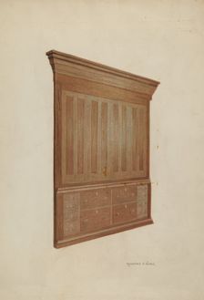 Cabinet, 1935/1942. Creator: Raymond E. Noble