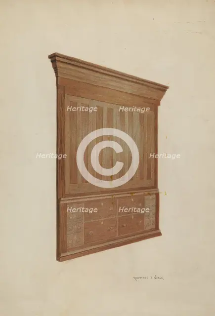 Cabinet, 1935/1942. Creator: Raymond E. Noble.