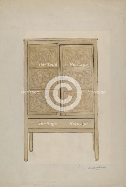 Cabinet, 1935/1942. Creator: Elmer R. Kottcamp.